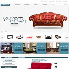 An ad template for a furniture website that states 